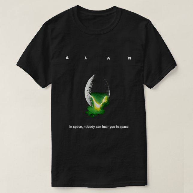 Alan - Alien parody Classic T - Shirt (Design vorne)