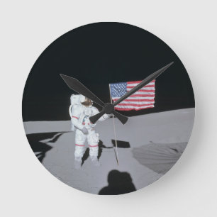 Alan B. Schäfer Jr. (Apollo 14) Runde Wanduhr