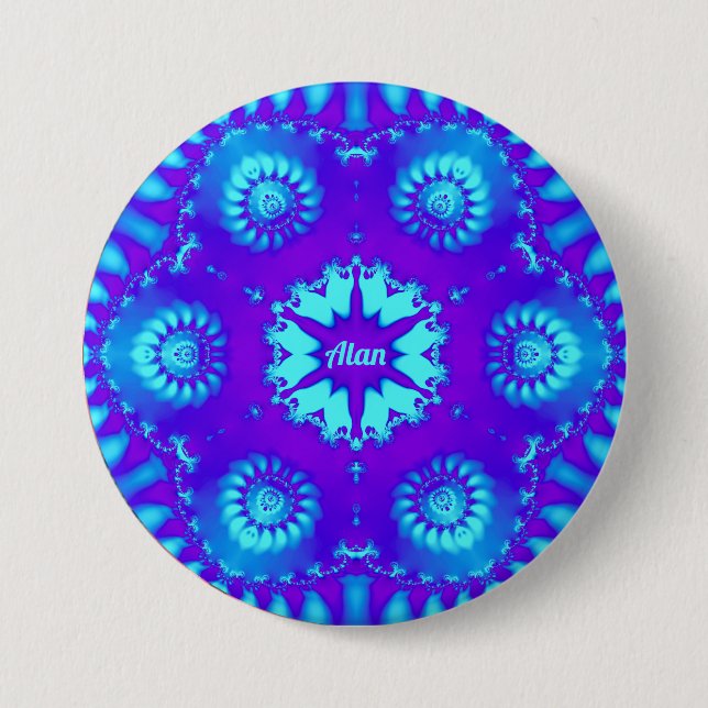 ALAN ~ COOL! ~ Shades of Lila and Blue ~ Button (Vorderseite)