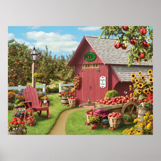 Alan Giana "Apple Harvest" Poster (Vorne)