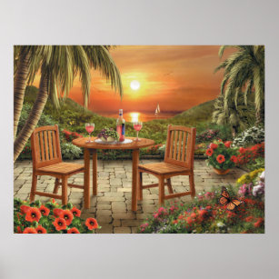 Alan Giana "Beautiful as the Sunset Poster" Poster
