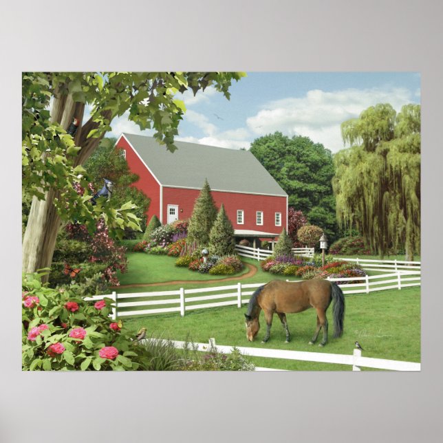 Alan Giana "Blätter von Grün" Poster (Vorne)