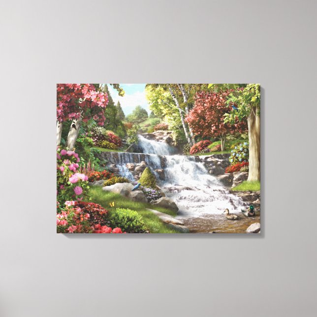 Alan Giana "By the Falls" Canvas Print Leinwanddruck (Vorderseite)