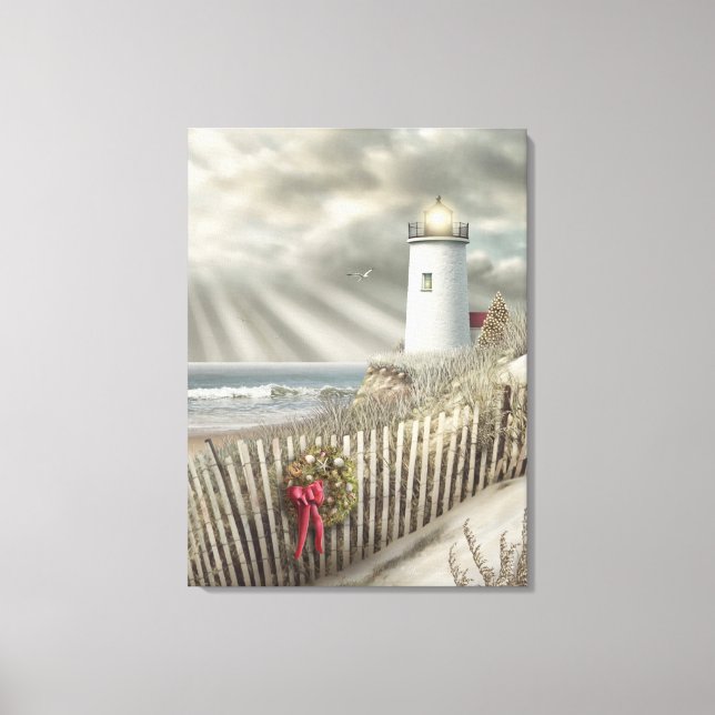 Alan Giana "Christmas Shore" Canvas Print Leinwanddruck (Vorderseite)