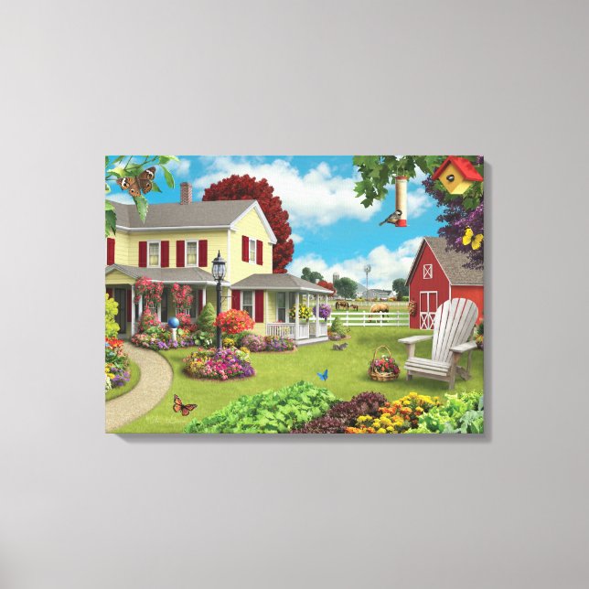 Alan Giana "Country Zuhause" Canvas Print Leinwanddruck (Vorderseite)