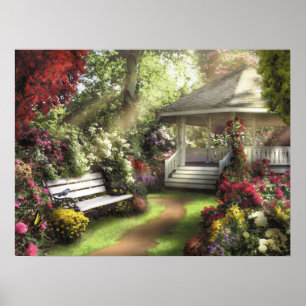 Alan Giana "Garten des Lichts" Poster