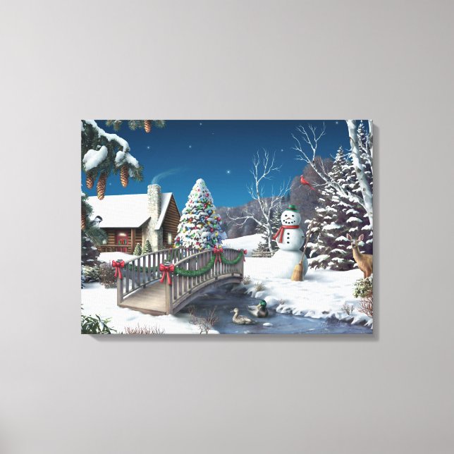 Alan Giana "In Winter's Zuhause" Leinwand drucken (Vorderseite)