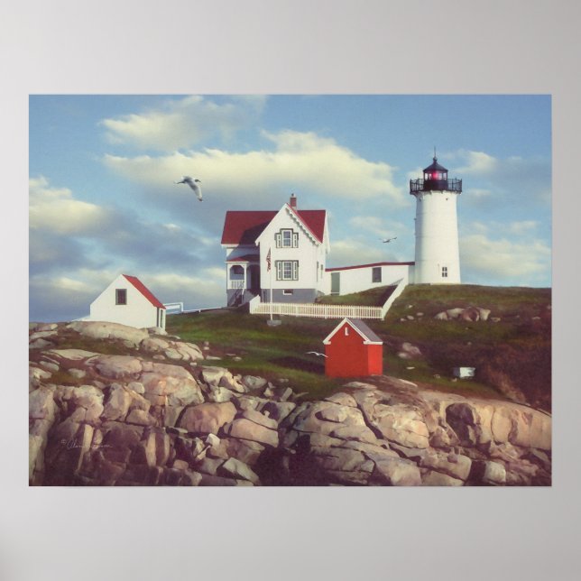 Alan Giana "Nubble Light" Poster (Vorne)