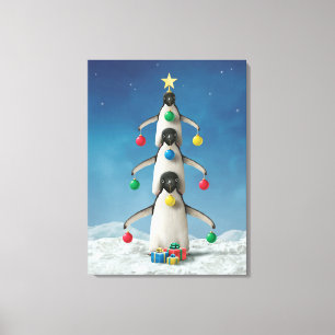 Alan Giana "oh Penguin-Baum-" Leinwand-Druck Leinwanddruck