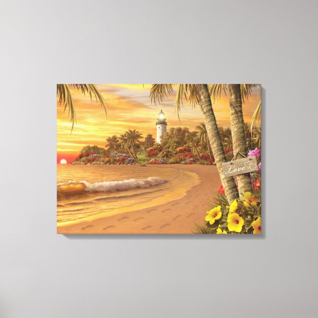 Alan Giana "Tropische Liebe" Canvas Print Leinwanddruck (Vorderseite)