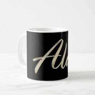 Alan Name whitegold Tasse Teetasse