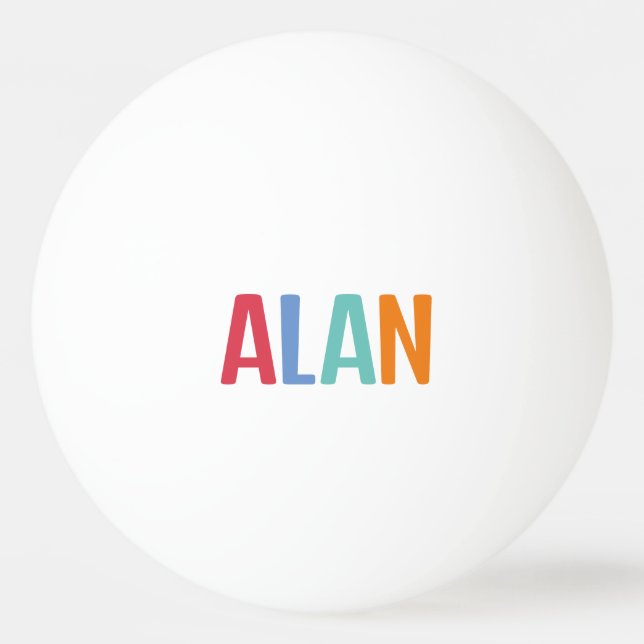 Alan Tischtennisball (Vorderseite)