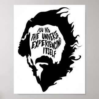 Alan Watts Du bist das Universum, das sich selbst Poster