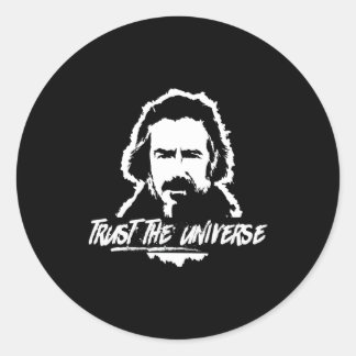 Alan Watts vertraut dem Universum Runder Aufkleber