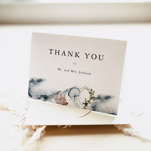 ALANA Tropical Beach Corean Jelly Fish Dankeskarte (Von Creator hochgeladen)