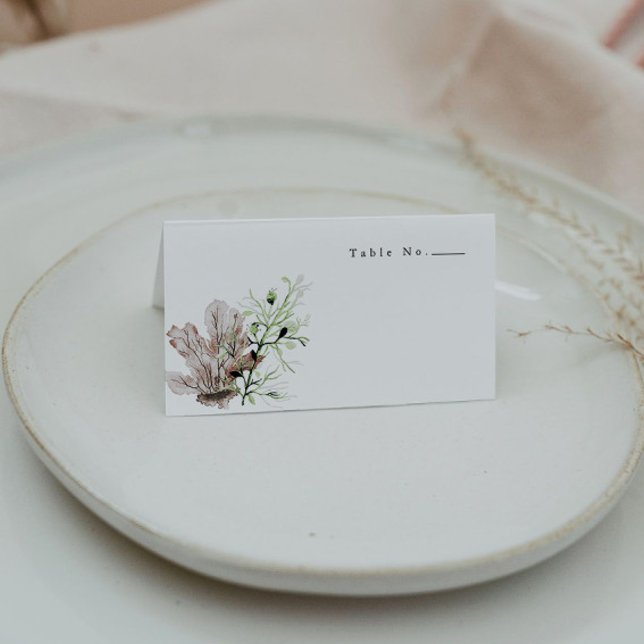 ALANA Tropical Ocean Coral Jelly Fish Beach Platzkarte (Von Creator hochgeladen)