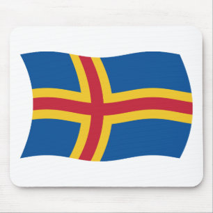Åland-Flagge-Mauspad Mousepad
