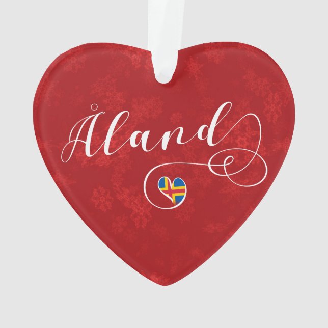 Åland Heart Flag, îles Aland, Finlande (dos)