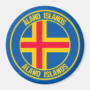 Åland Islands Runder Emblem Magnet