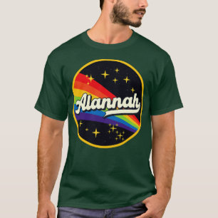 Alannah Rainbow in Space Vintag Style T-Shirt