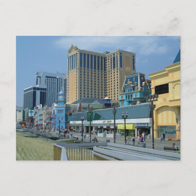 Alantische Stadt Postkarte (Vorderseite)