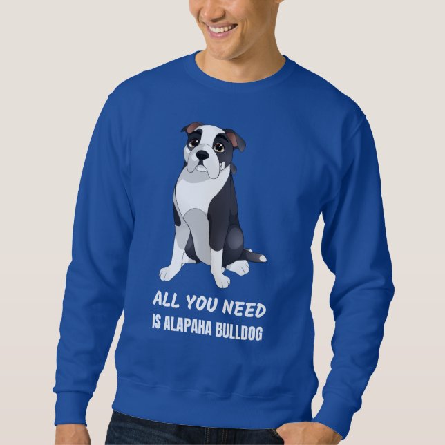 Alapaha, Alapaha Blauer Blütenbulldog Alapaha Bull Sweatshirt (Vorderseite)