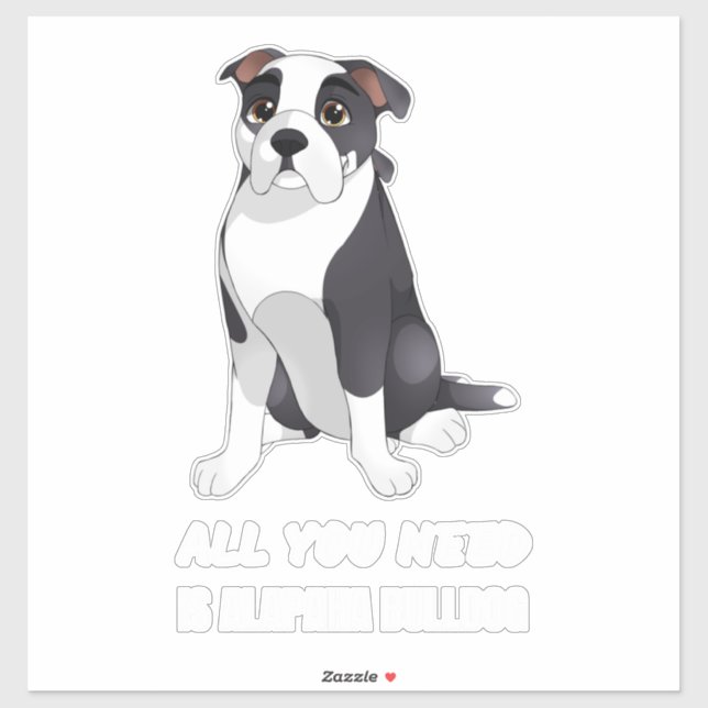 Alapaha Alapaha Blue Blood Bulldog Alapaha Bulldog Aufkleber (Blatt)