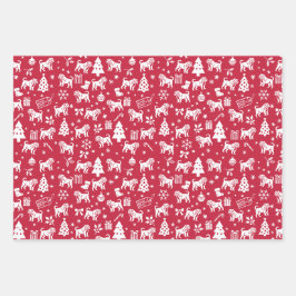 Alapaha Blue Blood Bulldog Weihnachten Geschenkpapier Set