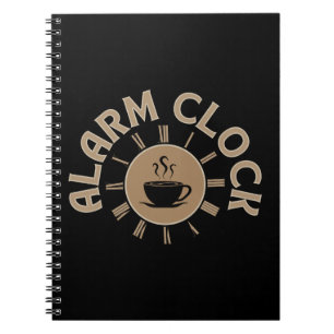 ALARM CLOCK RETRO MORNING KAFFELOVER NOTIZBLOCK