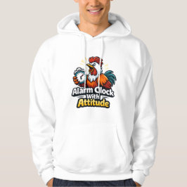 Alarm clock with attitude, roaster quote. hoodie