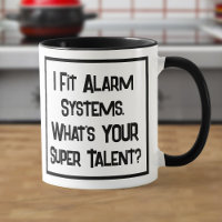 Alarm Fitter Super Talent. Zwei Tone-Kaffee-Tasse