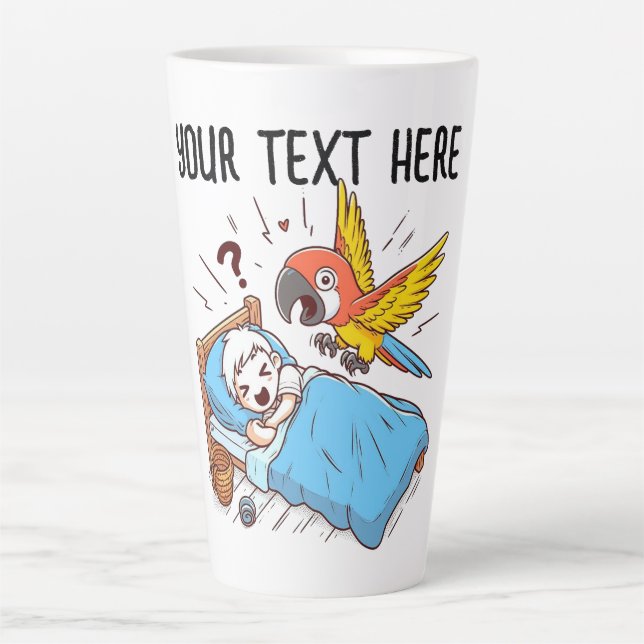 ALARM PARROT GEWECKT MILCHTASSE (Vorderseite)