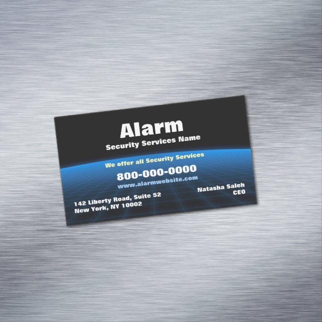 Alarm-Sicherheitstechnik Magnetische Visitenkarte (Beispiel)