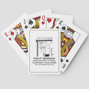 Alarme und Zuhause-Sicherheitsanschlüsse, die Kart Spielkarten
