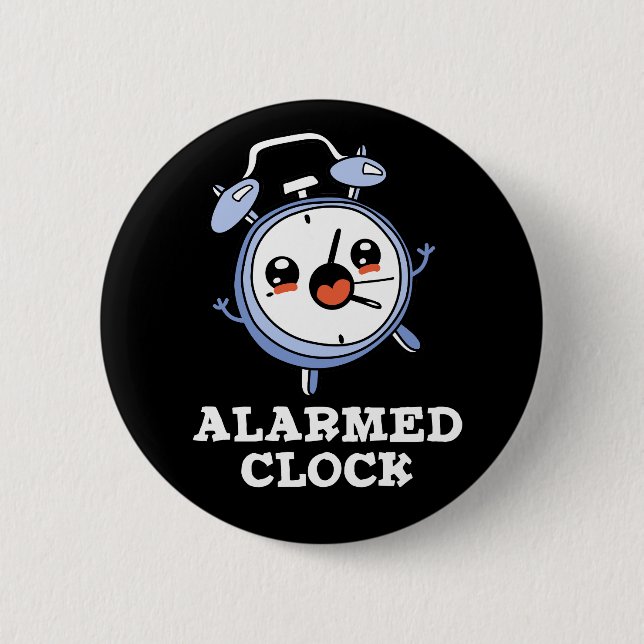 Alarmierte Uhr Funny Alarm Uhr Puppe dunkle BG Button (Vorderseite)