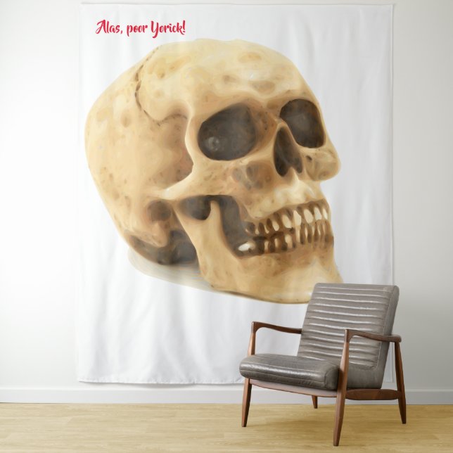 Alas Poor Yorick Tapestry Wandteppich (Beispiel)