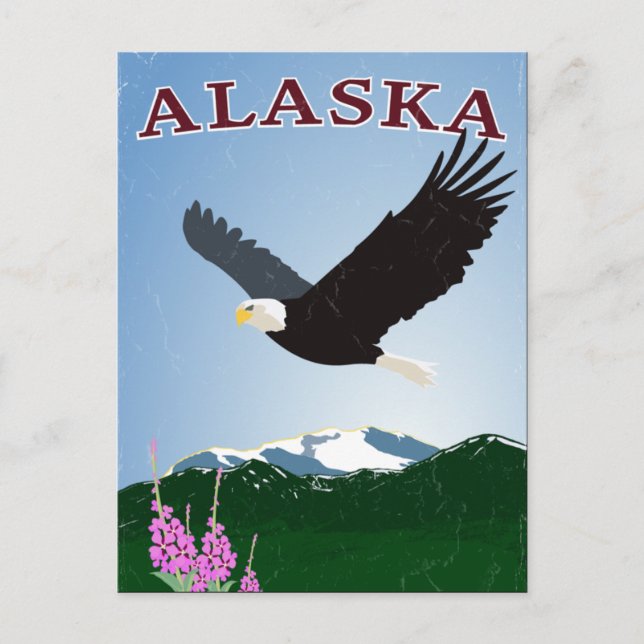 Alaska-Adler Postkarte (Vorderseite)