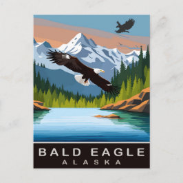 Alaska, Adler, Reisen Postkarte