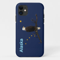 Alaska Adler und Fahne