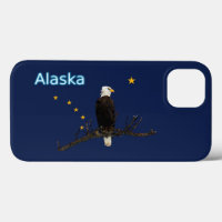 Alaska Adler und Fahne