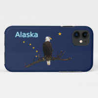 Alaska Adler und Fahne