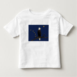 Alaska Adler und Fahne Kleinkind T-shirt
