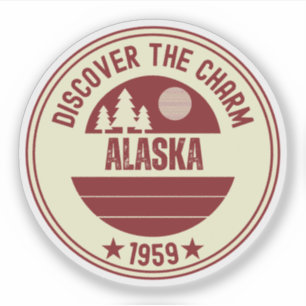 Alaska Adventure - Das letzte Grenzwurf Aufkleber