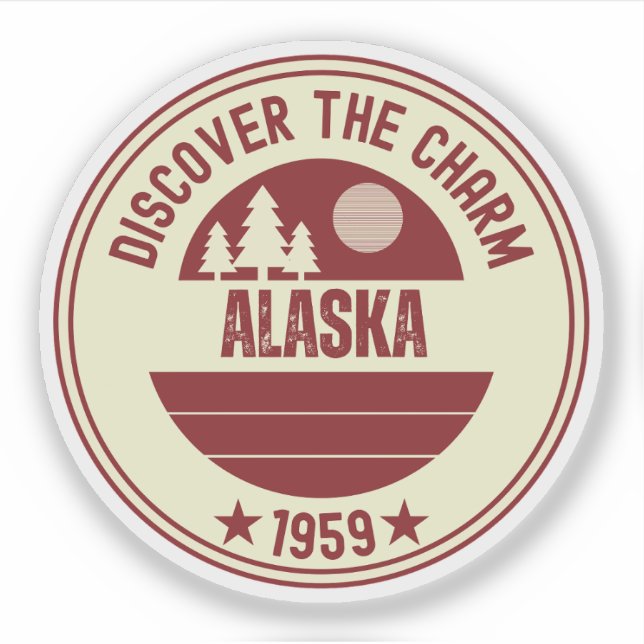 Alaska Adventure - Das letzte Grenzwurf Aufkleber (Vorderseite)