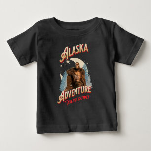 Alaska Adventure. Nehmen Sie den Journey Bigfoot Baby T-shirt