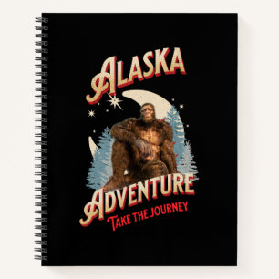 Alaska Adventure. Nehmen Sie den Journey Bigfoot Notizbuch