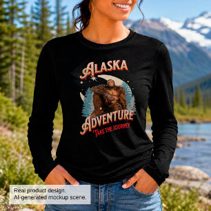 Alaska Adventure. Nehmen Sie den Journey Bigfoot Tri-Blend Shirt