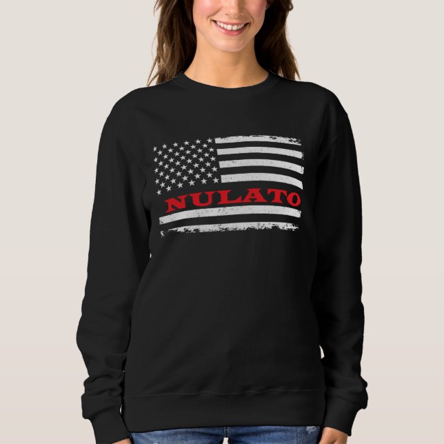 Alaska American Flag Nulato USA Patriotic Souvenir Sweatshirt (Vorderseite)