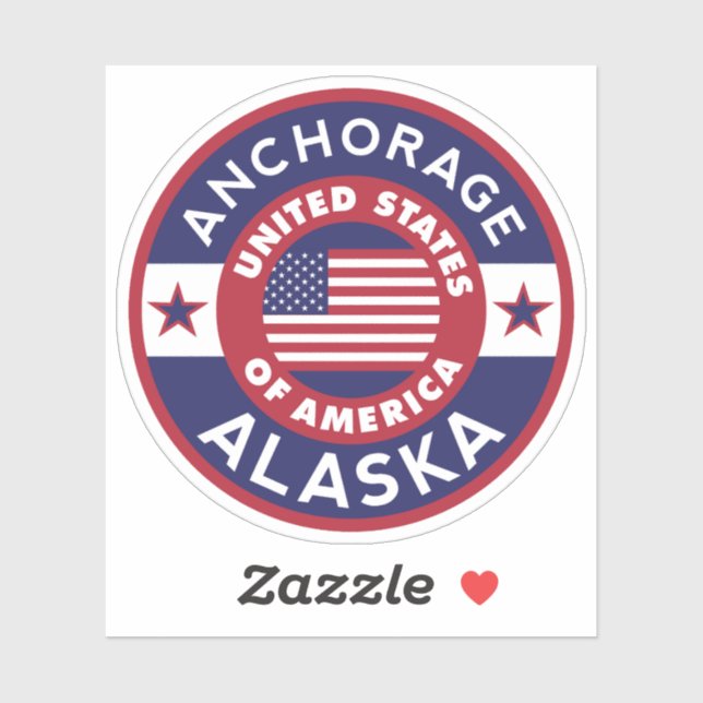 Alaska, ANCHORAGE Aufkleber (Blatt)