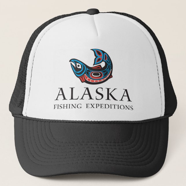 Alaska-Angelausflüge - Fernlastfahrer-Hut Truckerkappe (Vorderseite)